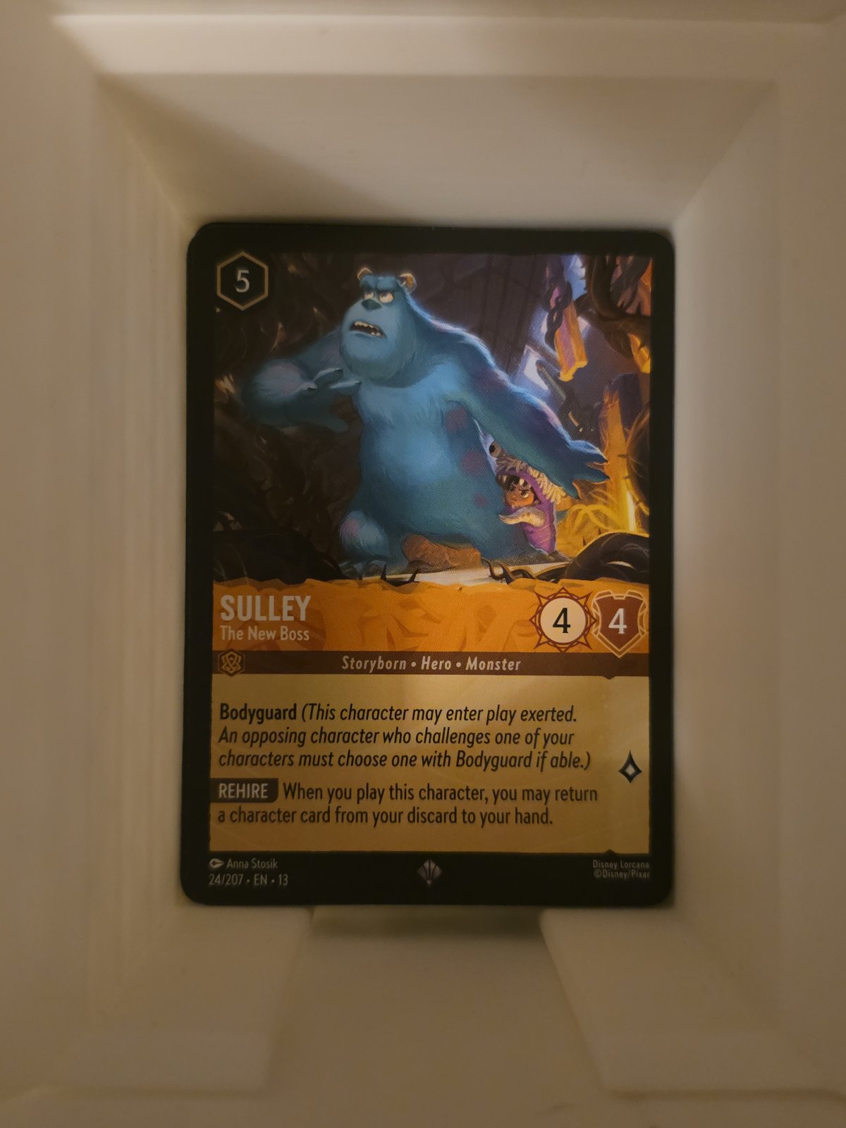 The actual card, as photographed