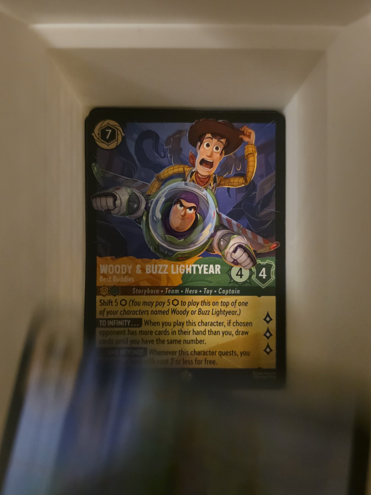 The actual card, as photographed
