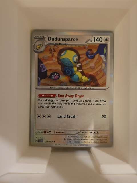 The actual card, as photographed